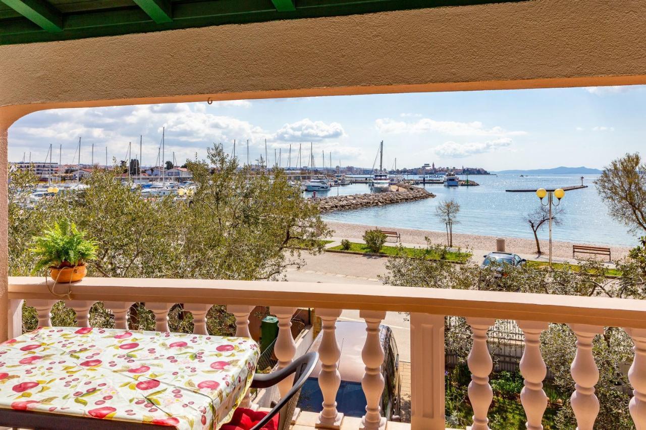 Mare-More Studio W Balcony And Beach Front And View Задар Экстерьер фото