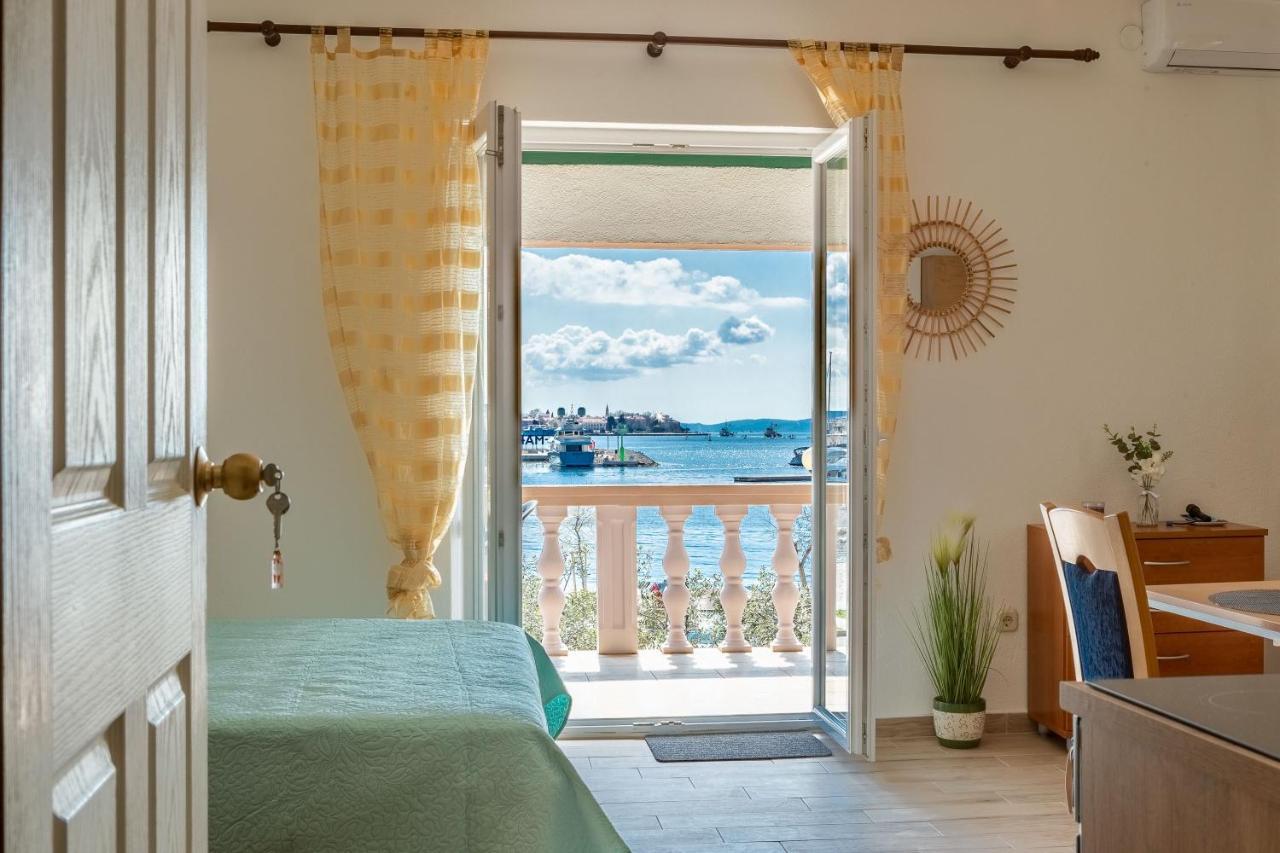 Mare-More Studio W Balcony And Beach Front And View Задар Экстерьер фото